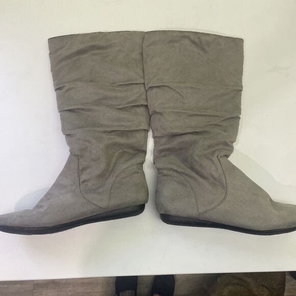 Rampage Korrie Brown Faux Suede Mid-Calf Boots Sz 8 - Picture 1 of 4